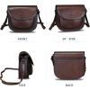 imageGenuine Leather Satchel for Women Vintage Purse Handmade Handbag Retro Designer Crossbody BagCoffee