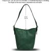 imageGenuine Leather Shoulder Bag Purses Handbags for Women Top Handle Satchel Bags Lady Crossbody Shoulder Tote BagGreen