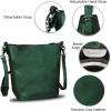 imageGenuine Leather Shoulder Bag Purses Handbags for Women Top Handle Satchel Bags Lady Crossbody Shoulder Tote BagGreen