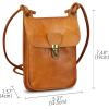 imageGenuine Leather Small Purses Phone Bag for Women Vintage Handmade Mini Crossbody Bag Shoulder Bag Phone PouchBrown