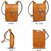 imageGenuine Leather Small Purses Phone Bag for Women Vintage Handmade Mini Crossbody Bag Shoulder Bag Phone PouchBrown