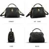 imageGenuine Leather Small Purses and Handbags for Women Designer Vintage Doctor Style Crossbody Bag Shoulder Satchel Phone BagBlack