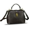 imageGenuine Leather Small Purses and Handbags for Women Designer Vintage Doctor Style Crossbody Bag Shoulder Satchel Phone BagDark Coffee