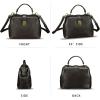 imageGenuine Leather Small Purses and Handbags for Women Designer Vintage Doctor Style Crossbody Bag Shoulder Satchel Phone BagDark Coffee