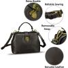 imageGenuine Leather Small Purses and Handbags for Women Designer Vintage Doctor Style Crossbody Bag Shoulder Satchel Phone BagDark Coffee
