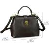 imageGenuine Leather Small Purses and Handbags for Women Designer Vintage Doctor Style Crossbody Bag Shoulder Satchel Phone BagDark Coffee