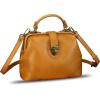 imageGenuine Leather Small Purses and Handbags for Women Designer Vintage Doctor Style Crossbody Bag Shoulder Satchel Phone BagLight Brown
