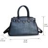 imageGenuine Leather Top Handle Handbag Purse for Women Handmade Retro Crossbody Satchel PursesGrey