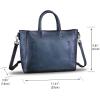 imageGenuine Leather Top Handle Handbag for Women Retro Satchel Vintage Cowhide Handmade Crossbody Handbags Purse Hobo BagDarkgrey