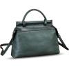 imageGenuine Leather Handbag for Women Retro Leather Crossbody Bag Pouch Vintage Handbag Purse Ladies SatchelDarkgrey
