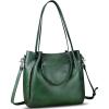 imageGenuine Leather Handbags for Women Satchel Purses Vintage Handmade Shoulder Bag Top Handle Handbag TotesGreen