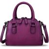 imageGenuine Leather Handbags for Women Vintage Handmade TopHandle Handbag Purse Shoulder Bag Cowhide Satchel BagsPurple