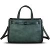 imageGenuine Leather Handbags for Women Vintage Real Leather Messenger Bag Shoulder Bag Crossbody Bag Satchel PurseGray