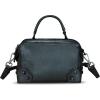 imageGenuine Leather Satchel for Women Purse Vintage Handmade Top Handle Handbag Retro Designer Crossbody Bag PurseDarkgrey
