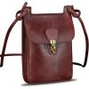 imageGenuine Leather Small Purses Phone Bag for Women Vintage Handmade Mini Crossbody Bag Shoulder Bag Phone PouchCoffee