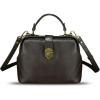 imageGenuine Leather Small Purses and Handbags for Women Designer Vintage Doctor Style Crossbody Bag Shoulder Satchel Phone BagDark Coffee