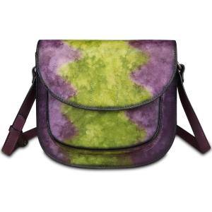 imageGenuine Leather Satchel for Women Vintage Purse Handmade Handbag Retro Designer Crossbody BagMulticolor3