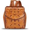 imageGenuine Leather Backpack Purse Vintage Casual Daypack College Bag Handmade Cowhide Western Rucksack Coffee MediumBrown