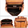 imageGenuine Leather Backpack Purse Vintage Casual Daypack College Bag Handmade Cowhide Western Rucksack Coffee MediumBrown