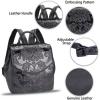 imageGenuine Leather Backpack Purse Vintage Casual Daypack College Bag Handmade Cowhide Western Rucksack Coffee MediumDarkgrey