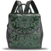 imageGenuine Leather Backpack Purse Vintage Casual Daypack College Bag Handmade Cowhide Western Rucksack Coffee MediumGreen