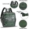 imageGenuine Leather Backpack Purse Vintage Casual Daypack College Bag Handmade Cowhide Western Rucksack Coffee MediumGreen