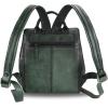 imageGenuine Leather Backpack Purse Vintage Casual Daypack College Bag Handmade Cowhide Western Rucksack Coffee MediumGreen