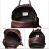 imageGenuine Leather Backpack Purse for Women Retro Handmade Small Casual Rucksack Satchel Back Bags Knapsack CoffeeCoffee