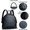 imageGenuine Leather Backpack Purse for Women Retro Handmade Small Casual Rucksack Satchel Back Bags Knapsack CoffeeDarkgrey