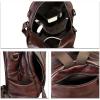 imageGenuine Leather Backpack Purse for Women Vintage Casual Daypack Back Bag Handmade Knapsack Western Rivets Rucksack BrownCoffee