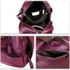 imageGenuine Leather Backpack Purse for Women Vintage Casual Daypack Back Bag Handmade Knapsack Western Rivets Rucksack BrownPurple