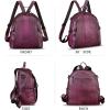 imageGenuine Leather Backpack Purse for Women Vintage Casual Daypack Back Bag Handmade Knapsack Western Rivets Rucksack BrownPurple