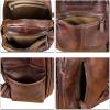 imageGenuine Leather Backpack Purse for Women Vintage Casual Daypack College Bag Handmade Cowhide Western Rivets Rucksack CoffeeCoffee