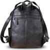 imageGenuine Leather Backpack Purse for Women Vintage Casual Daypack College Bag Handmade Cowhide Western Rivets Rucksack CoffeeDarkgrey