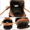 imageGenuine Leather Backpack Purse for Women Vintage Casual Daypack Handmade Cowhide Western Rucksack Leather Knapsack Brown