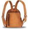 imageGenuine Leather Backpack Purse for Women Vintage Casual Daypack Handmade Cowhide Western Rucksack Leather Knapsack Brown