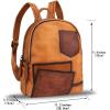 imageGenuine Leather Backpack Purse for Women Vintage Casual Daypack Handmade Cowhide Western Rucksack Leather Knapsack Brown