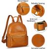 imageGenuine Leather Backpack Purse for Women Vintage Casual Daypack Handmade Western Leather Rucksack Knapsack BrownBrown