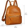 imageGenuine Leather Backpack Purse for Women Vintage Casual Daypack Handmade Western Leather Rucksack Knapsack BrownBrown