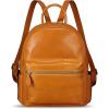 imageGenuine Leather Backpack Purse for Women Vintage Casual Daypack Handmade Western Leather Rucksack Knapsack BrownBrown