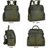 imageGenuine Leather Backpack Purse for Women Vintage Casual Daypack Knapsack Handmade Rucksack Convertible Shoulder Bag Coffee MediumGreen