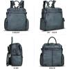 imageGenuine Leather Backpack Purse for Women Vintage Casual Daypack Knapsack Handmade Rucksack Convertible Shoulder Bag Coffee MediumGrey