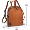 imageGenuine Leather Backpack Purse for Women Vintage Rucksack Casual Back Bag Handmade Cowhide Western Daypack BrownBrown
