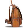 imageGenuine Leather Backpack for Women Retro Rucksack Casual College Bag Handmade Cowhide Western Daypack Multicolor1Brown