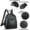 imageGenuine Leather Backpack for Women Vintage Casual Daypack Purse Back Bag Handmade Knapsack Western Rucksack CoffeeBlack
