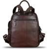 imageGenuine Leather Backpack for Women Vintage Casual Daypack Purse Back Bag Handmade Knapsack Western Rucksack CoffeeCoffee