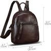 imageGenuine Leather Backpack for Women Vintage Casual Daypack Purse Back Bag Handmade Knapsack Western Rucksack CoffeeCoffee