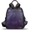 imageGenuine Leather Backpack for Women Vintage Casual Daypack Purse Back Bag Handmade Knapsack Western Rucksack CoffeePurple