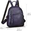 imageGenuine Leather Backpack for Women Vintage Casual Daypack Purse Back Bag Handmade Knapsack Western Rucksack CoffeePurple