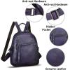 imageGenuine Leather Backpack for Women Vintage Casual Daypack Purse Back Bag Handmade Knapsack Western Rucksack CoffeePurple